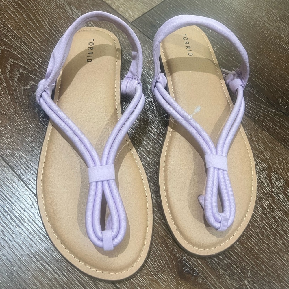 NWOT Torrid thong Sandals light purple
